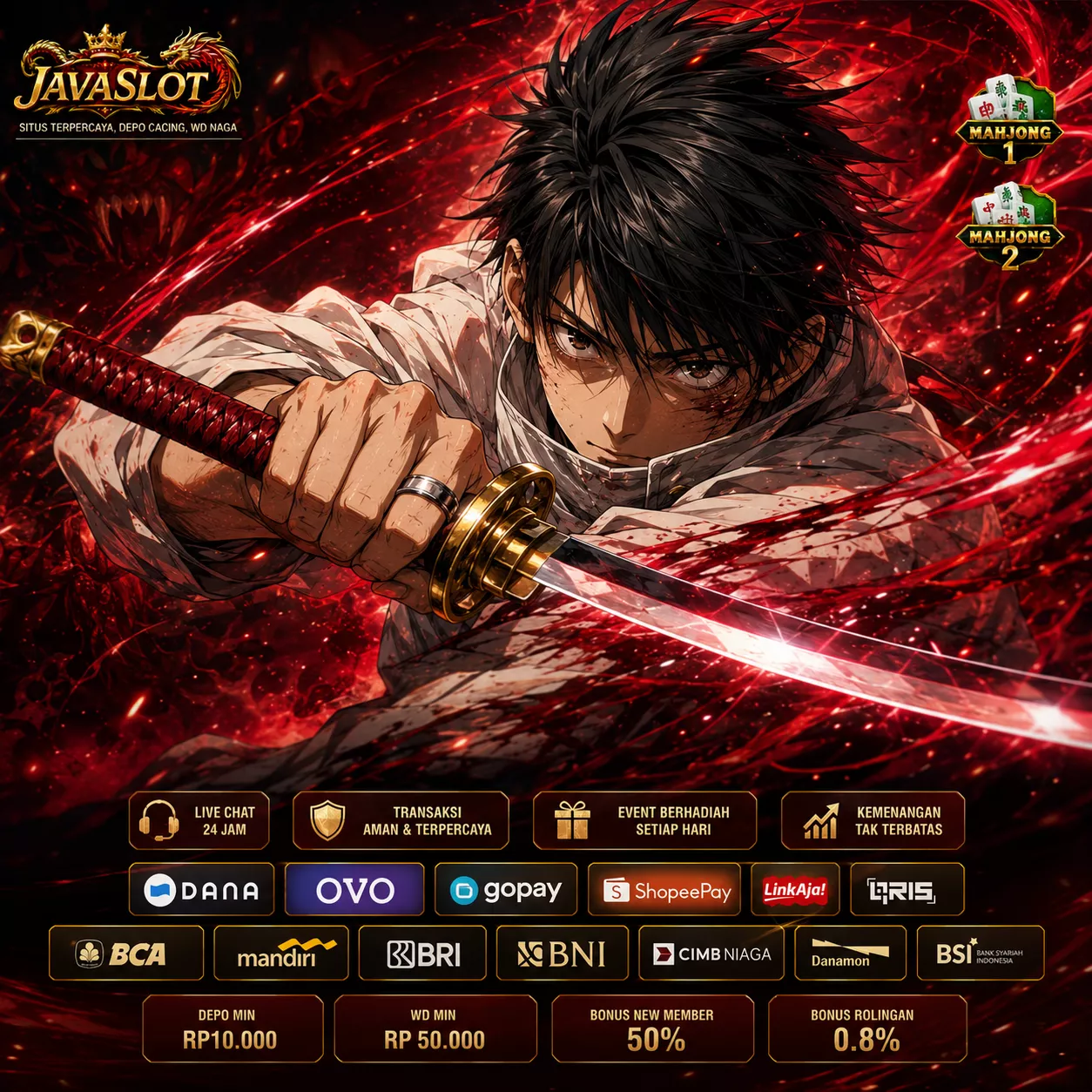 JAVASLOT Banner